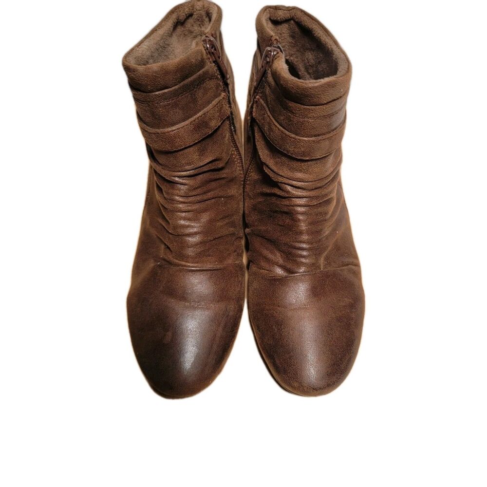 Baretraps Sana Womens Ankle Boots Size 8.5 M Brown Casual Booties Shoes
